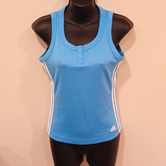 Adidas Classic Stretch Poly 3 Button Tank- Sz. Sm - Picture 8 of 8